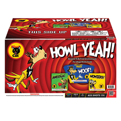 Howl Yeah! 563-Shot XL Aerial Cake Assortment