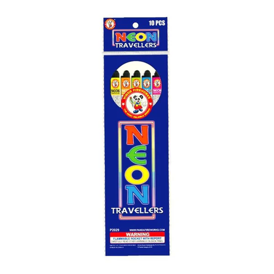 Neon Moon Travelers Bottle Rocket 10-Shot Standard Rocket