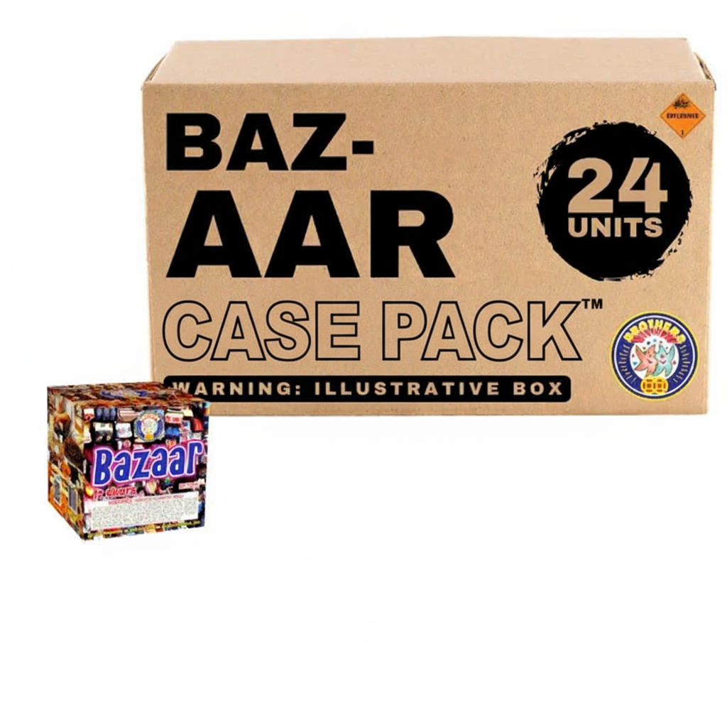 Bazaar 12-Shot Standard Aerial Cake | Case Pack™ 24/1