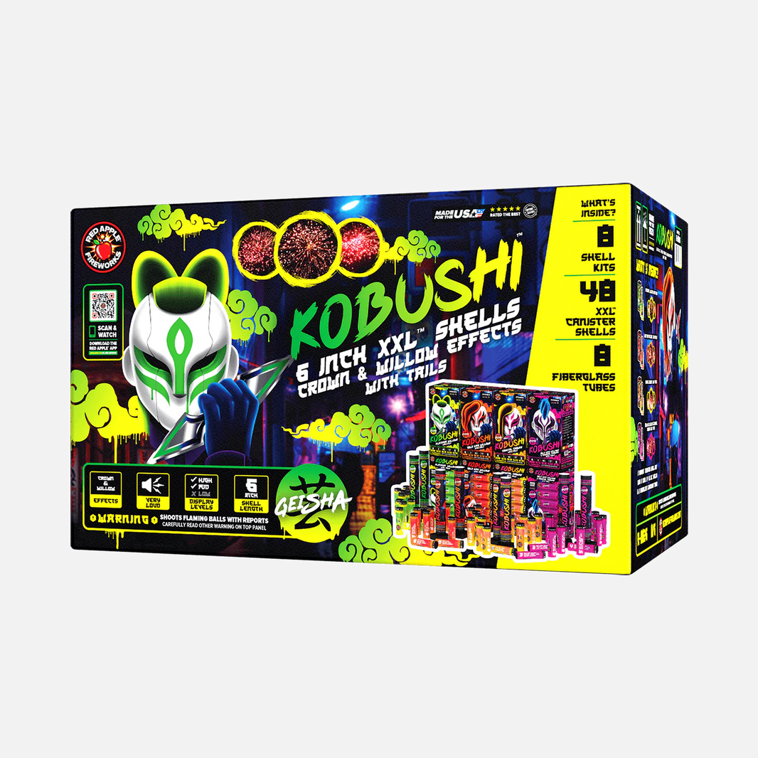 Kobushi™ 6 Shot 6-Inch XXL™ Canister Shells