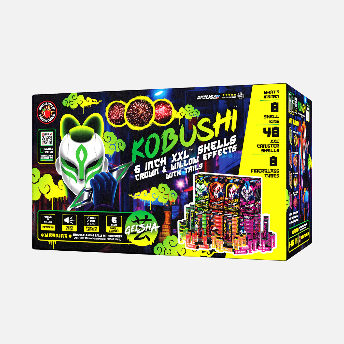 Kobushi 6-Shot 6 in. XXL Canister Shells