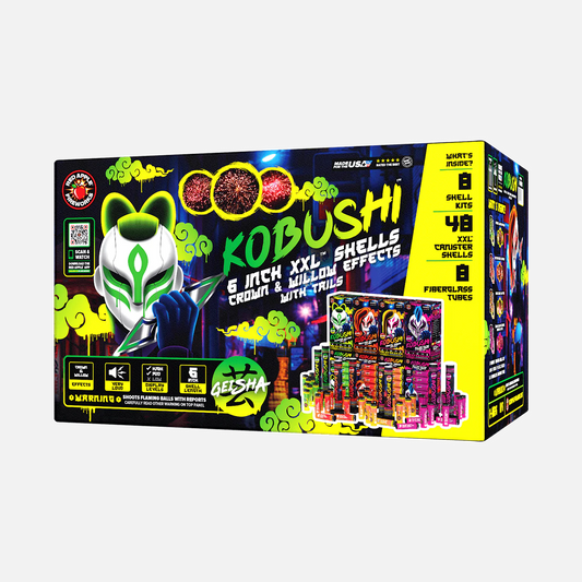 Kobushi™ 6 Shot 6-Inch XXL™ Canister Shells