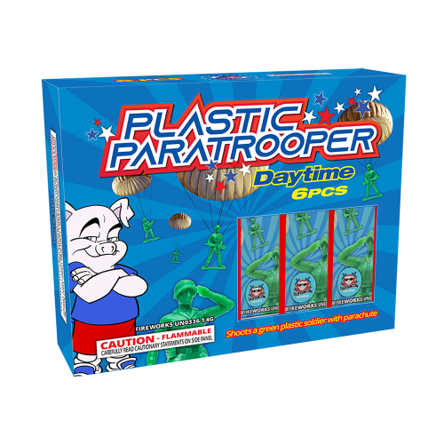Plastic Paratrooper (Daytime) (6-Pack)