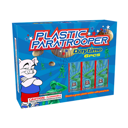 Plastic Paratrooper (Daytime) (6-Pack)