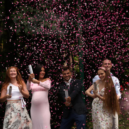 Gender Reveal Confetti Cannon (4-Pack, Blue & Pink)