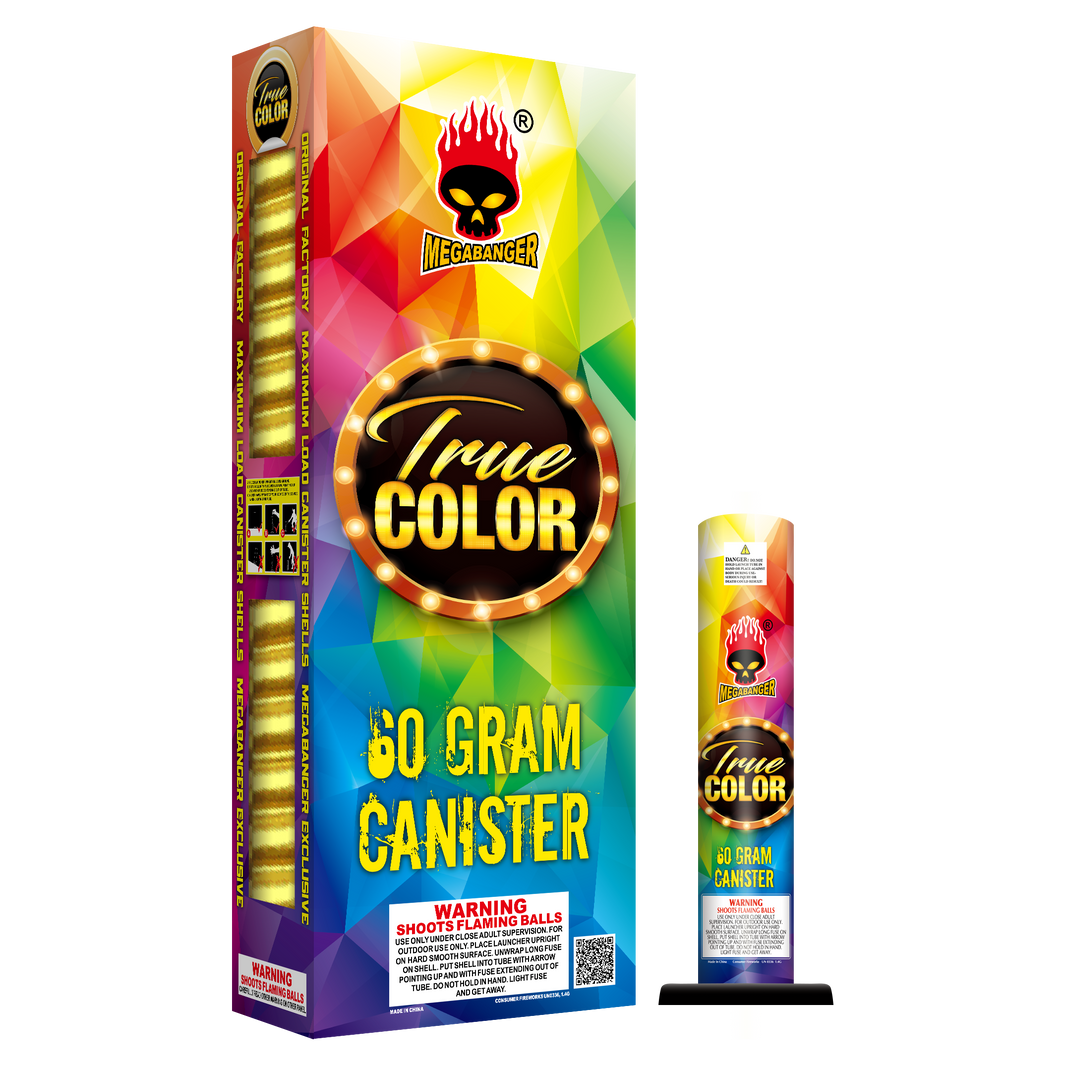 True Color 4 in. 24-Shot Canister Shell Kit