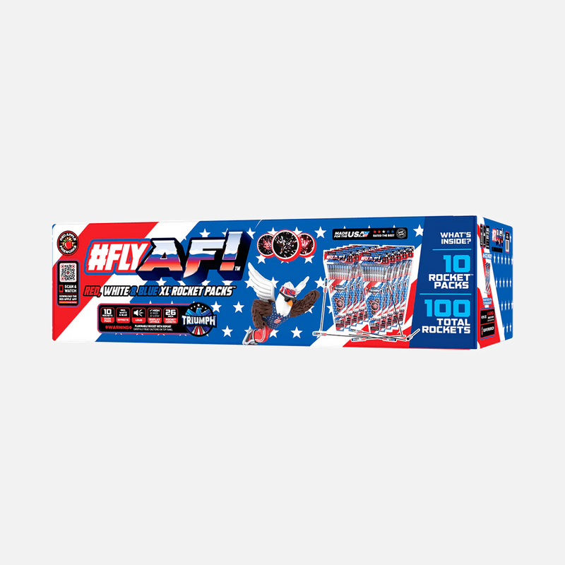 #flyAF™ Cohetes XL® Rojos, Blancos y Azules™