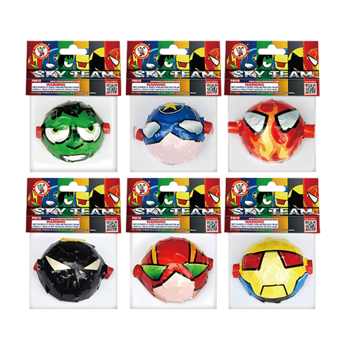 Novedad Voladora Sky Team (Paquete de 6)