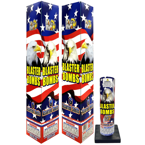 Bombas Blaster Carcasas de bola de 1.5 pulgadas y 6 disparos