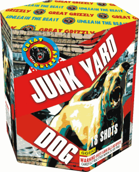 Junk Yard Dog de 18 disparos V.I.P. de 18 disparos Tarta Aérea Grande Tarta Aérea