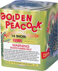 Golden Peacock 16-Shot Standard Aerial Cake