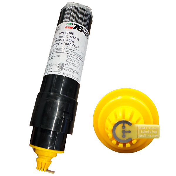 60mm Green XL Star Mine (No Debris-200FT) iShot+Ematch Single Shot Pro-Line