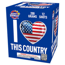 I Love This Country 12-Shot Standard Aerial Cake