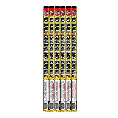 10-Ball Crackling Candle 10-Shot Roman Candle