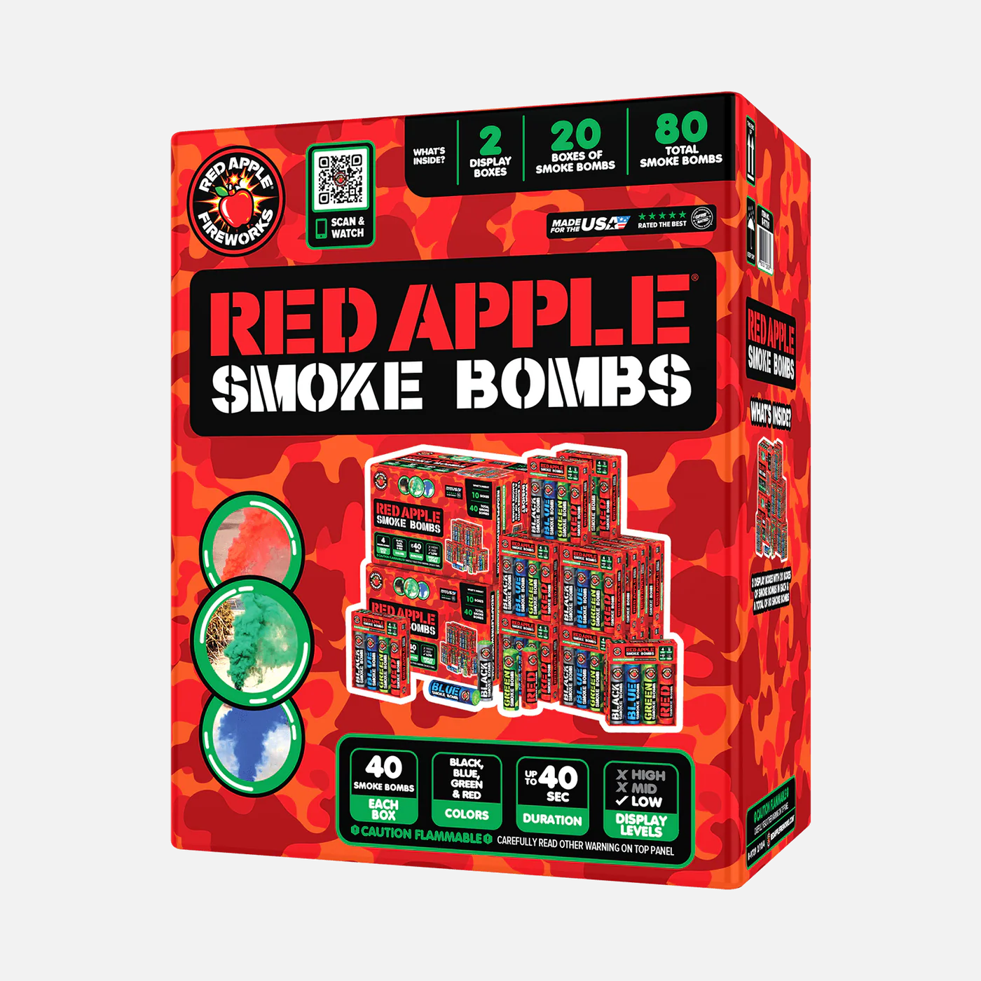 Red Apple® Smoke Bombs – Elevated Fireworks