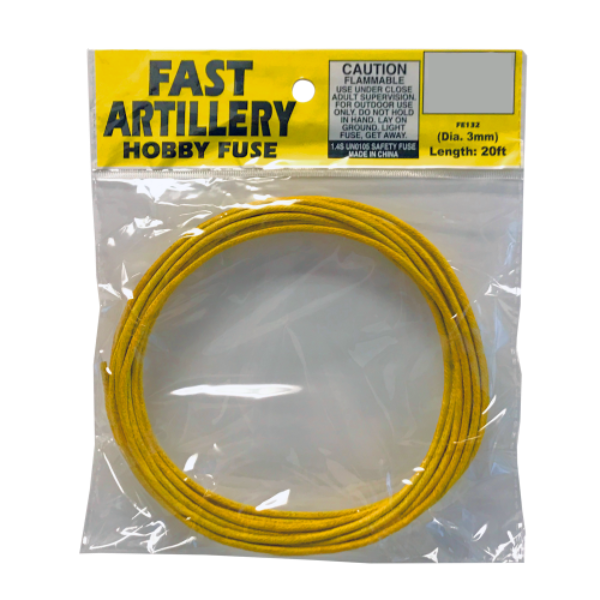 Fast Artillery Fuse (3mm) 2 to 3 sec ft (1 roll)
