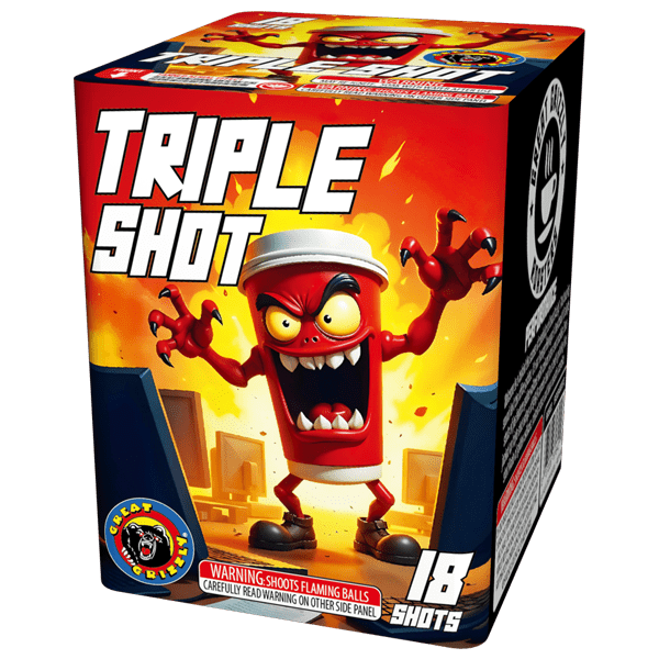 Torta aérea estándar Triple Shot de 18 disparos
