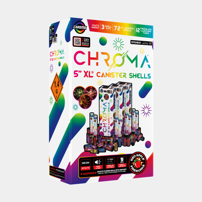 Chroma 24-Shot 5 in. XL Canister Shells