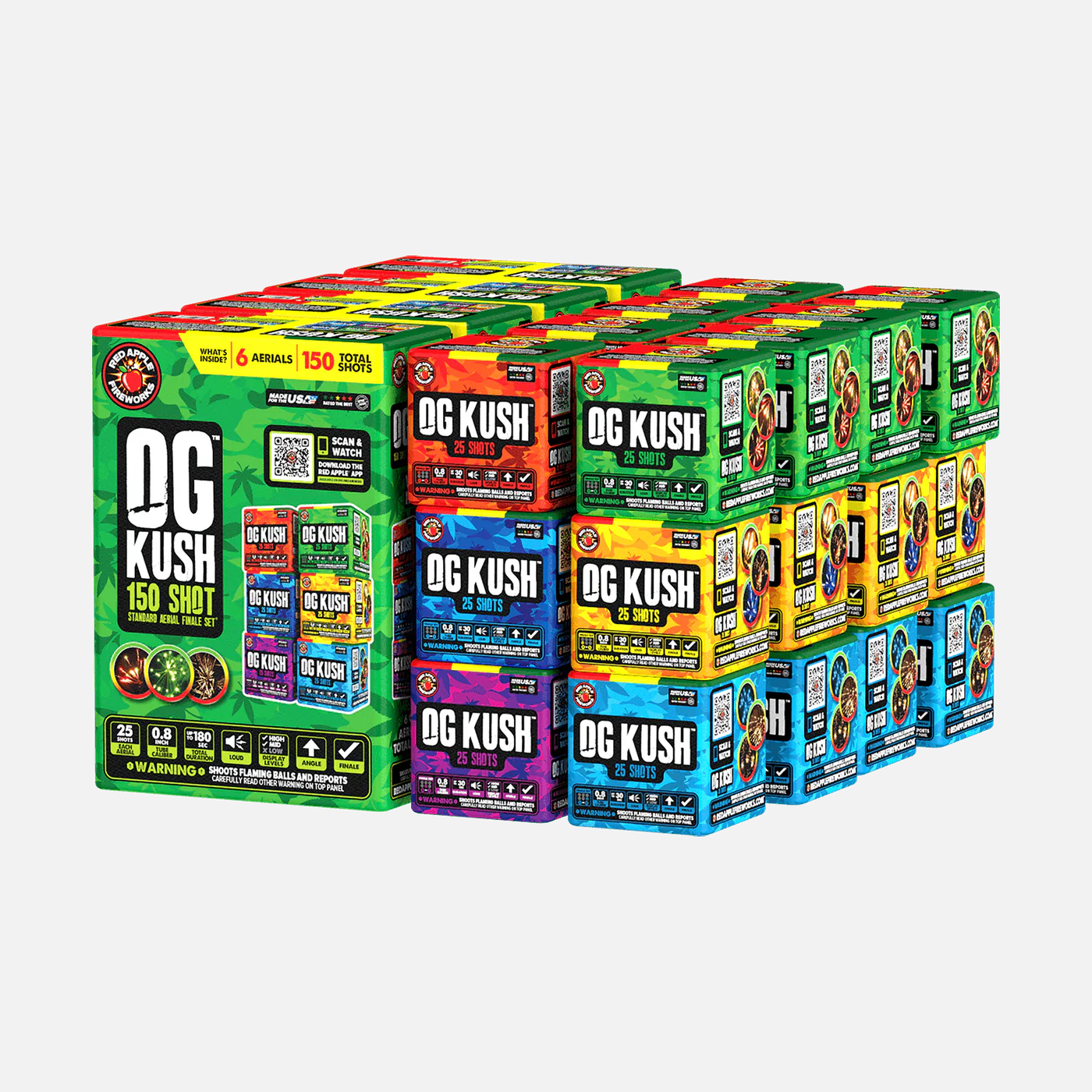 OG Kush 150-Shot Standard Aerial Finale Set
