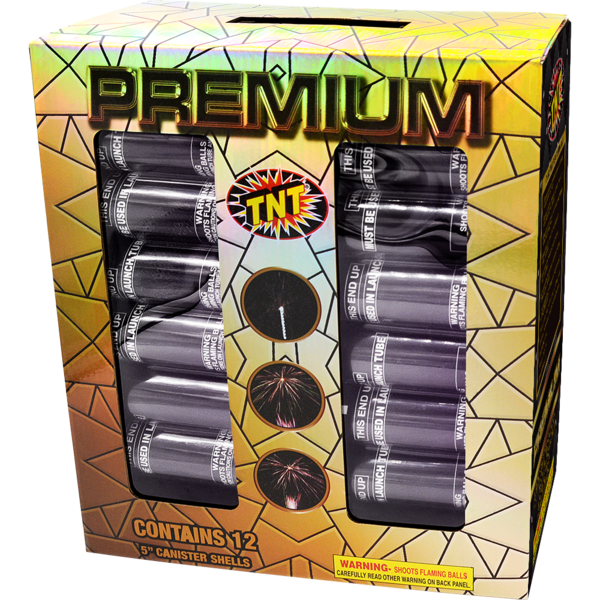 Premium 12-Shot 5 in. Canister Shells