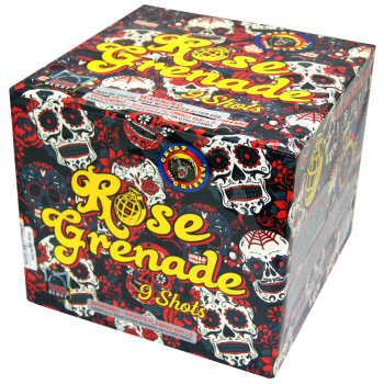 Rose Grenade 9-Shot XXL Aerial Cake