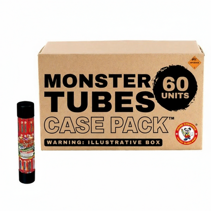 Monster Tubes (60-Pack) Loud Cracker Salute | Case Pack™ 24/1