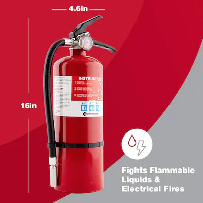 First Alert Home 2-A:10-B:C Commercial/Residential Rechargeable Fire extinguisher