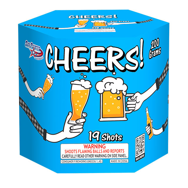 Cheers! 19-Shot Standard Aerial Cake