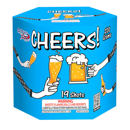 Cheers! 19-Shot Standard Aerial Cake