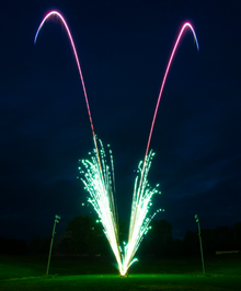 Blue to Red Star Comet w/ White Strobe Mine (30mm No Debris) Single Shot Pro-Line