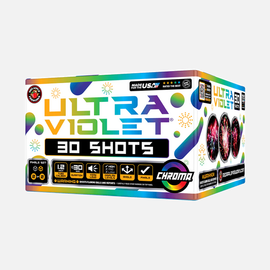Juego de pirotecnia final aérea Ultraviolent® 60 Shot XL®