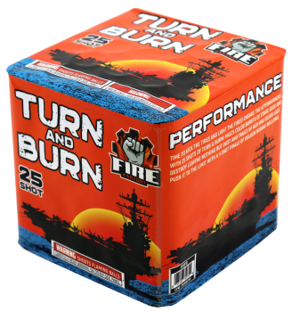 Turn & Burn 25-Shot Standard Aerial Cake