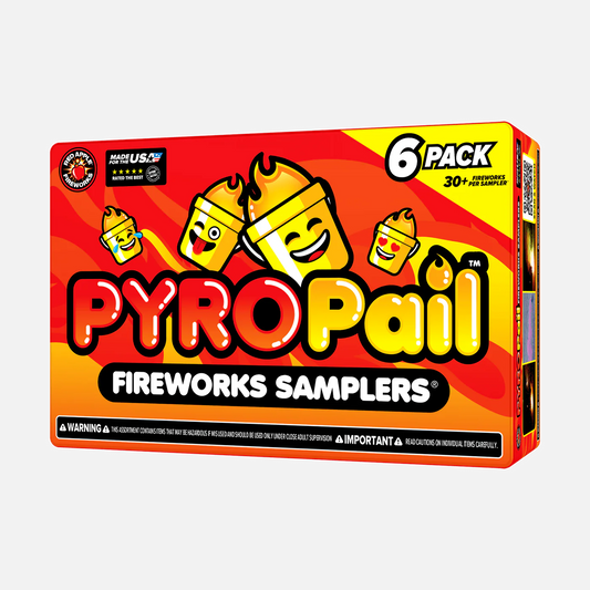 Muestra de fuegos artificiales Pyro Pail™