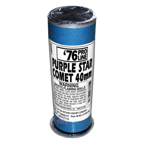 40mm Purple Star Comet Single Shot Pro-Line