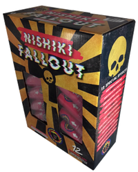 Nishiki Fallout de 12 disparos de 5 pulgadas. Carcasas cilíndricas