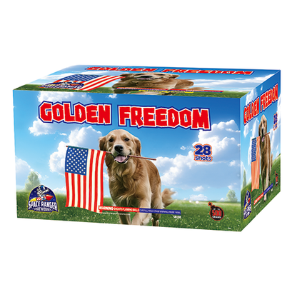 Golden Freedom 28-Shot XL Aerial Cake