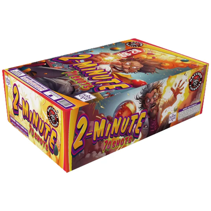 2-Minute Bomb 70-Shot XL Aerial Cake | Case Pack™ 2/1
