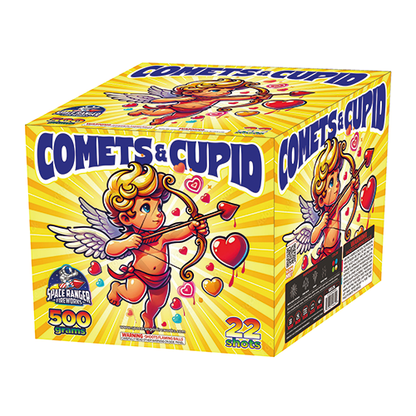 Comets & Cupid 22-Shot XL Aerial Cake