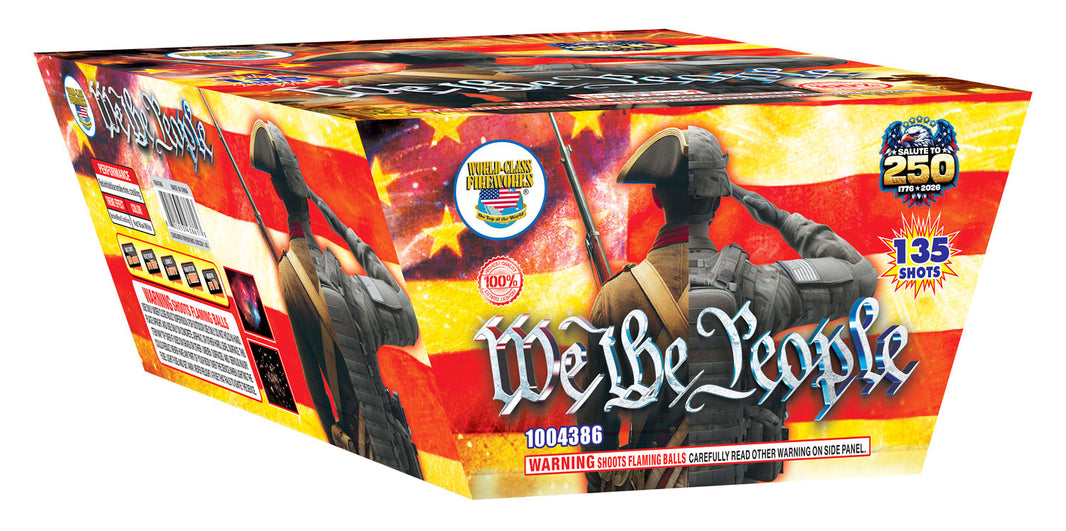 We The People 135-Shot XL Aerial Cake