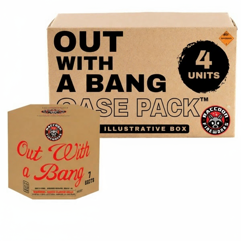Out With A Bang 7-Shot XL Aerial Cake | Case Pack™ 4/1