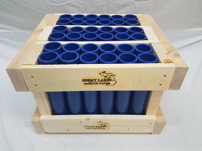 Great Lakes Mortar Racks™ 36-Shot Double Row Straight Rack