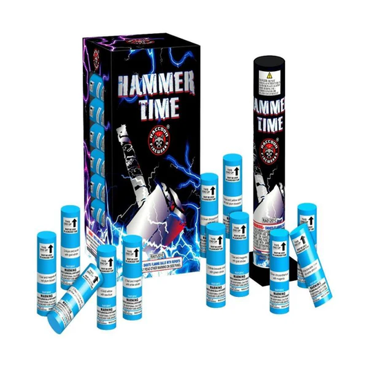 Cohetes con carcasa de 12 disparos Hammer Time