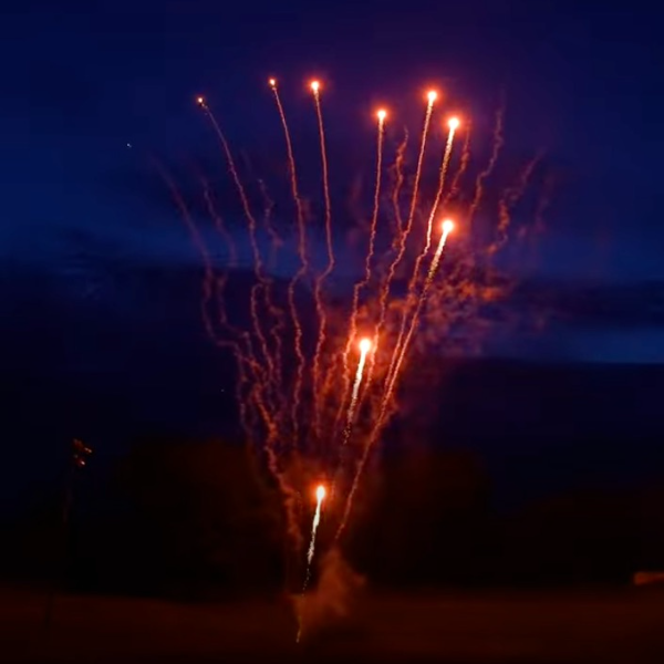 Z Shape Orange Comets 49-Shot Pro-Line Cake