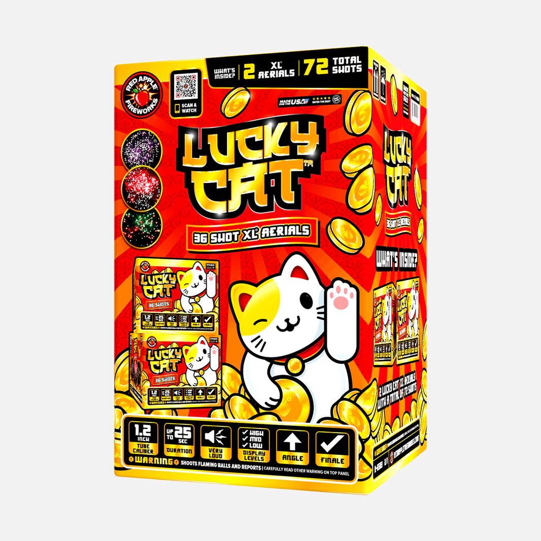 Lucky Cat™ 36 disparos XL® Aéreos