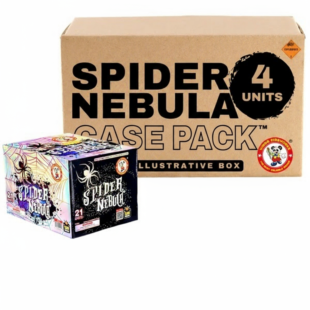 Spider Nebula 21-Shot XL Aerial Cake | Case Pack™ 4/1