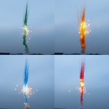 Green/Orange/Blue/Red Smoke Tail To Salute 25-Shot Pro-Line Cake | 1/4 Case