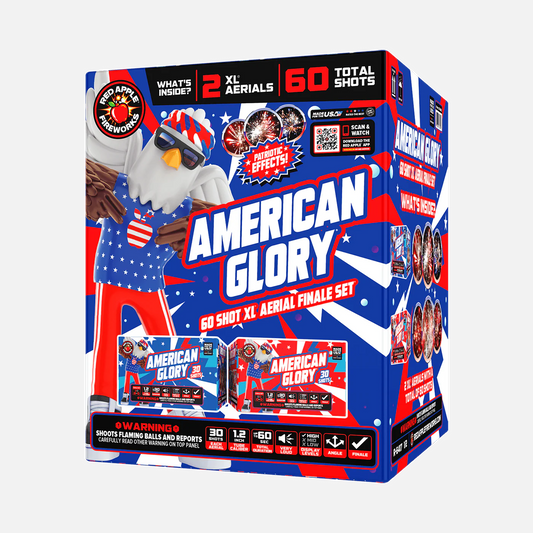 Set de pirotecnia American Glory® 60 disparos XL® Aerial Finale®