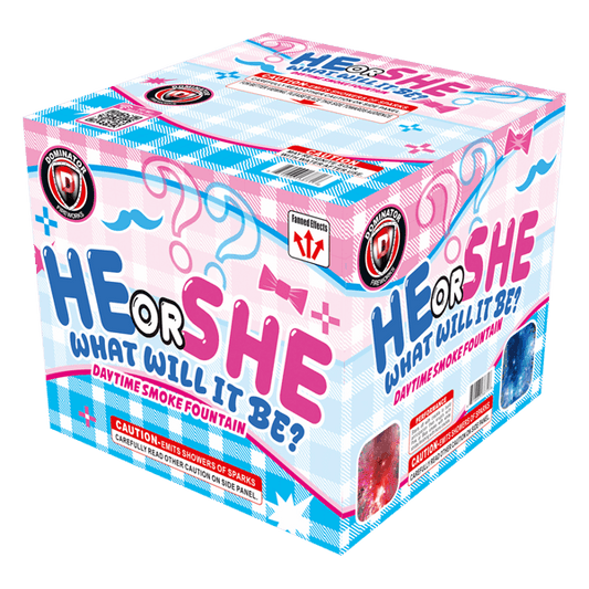 He or She, What Will It Be? XL Fountain (Pink)