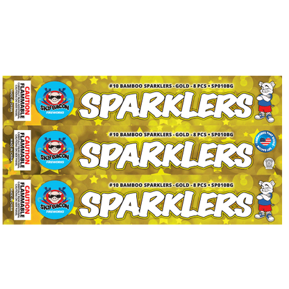 #10 Bamboo Sparklers (12-Pack, 96 Sparklers)