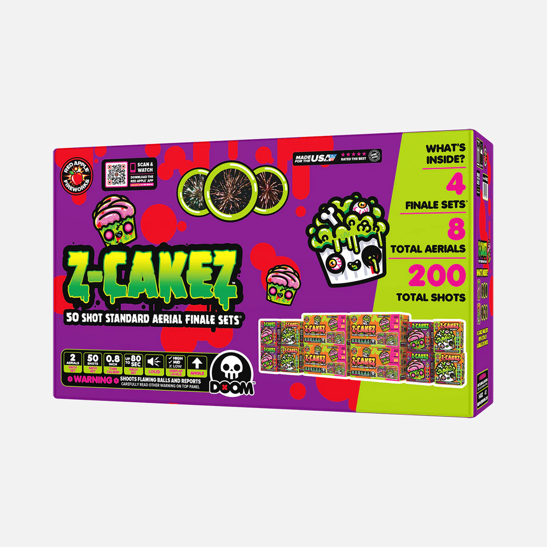 Z-Cakez™ Baterías de Fuegos Artificiales Estándar de 50 Disparos®